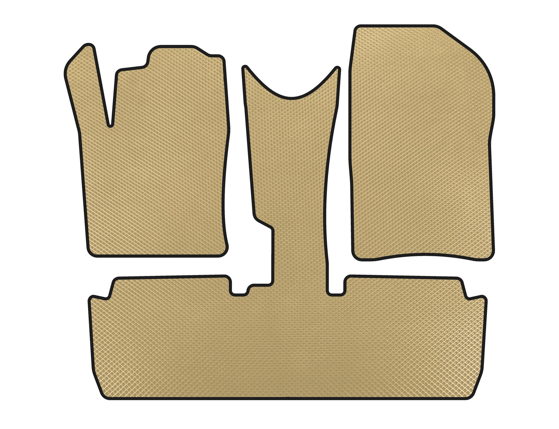 EVA Floor Mats (Pre-Facelift, Beige) for Citroen Xsara Picasso 1999-2012 - image 1