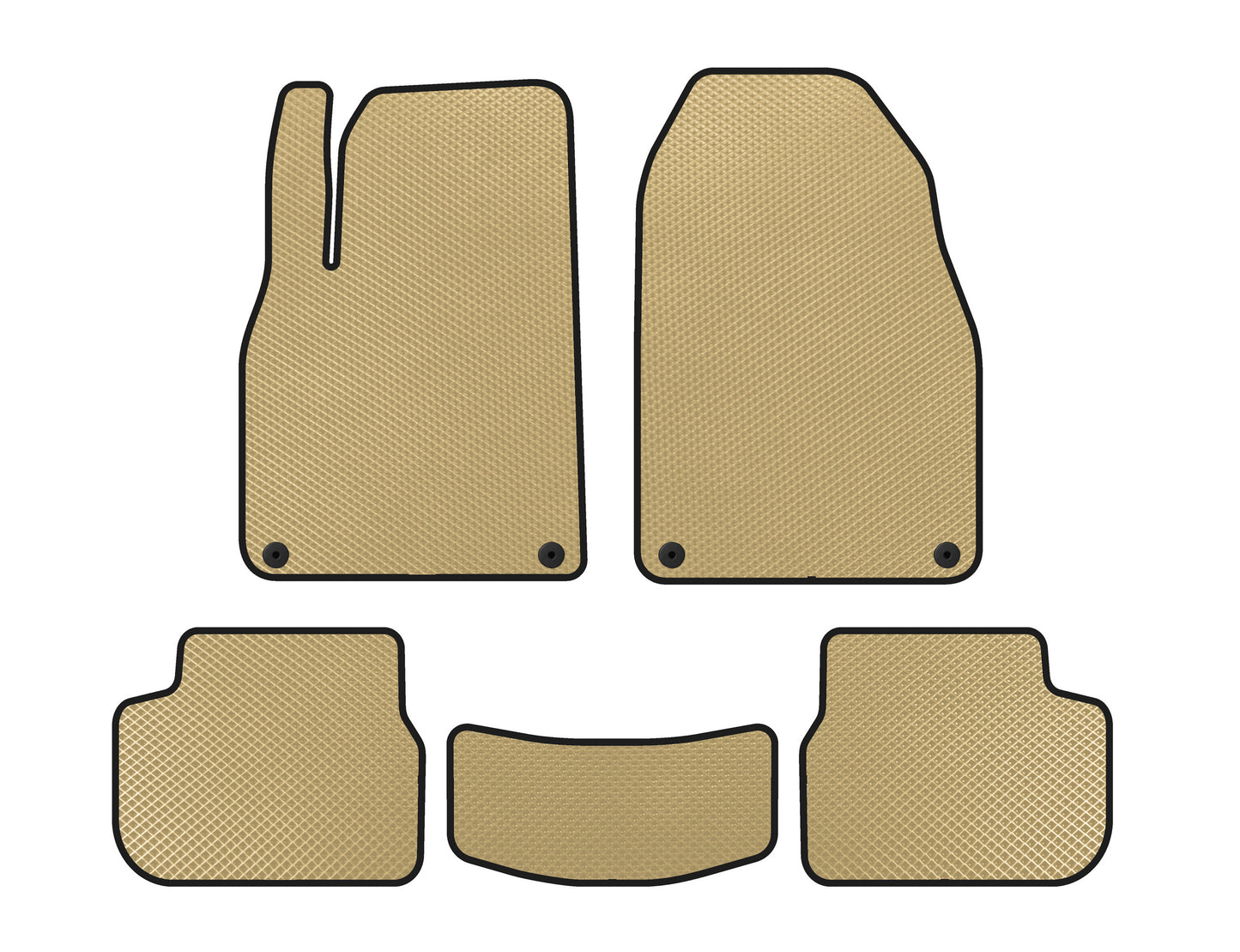 EVA Floor Mats (Beige) for Saab 9-3 2002-2014 - image 1