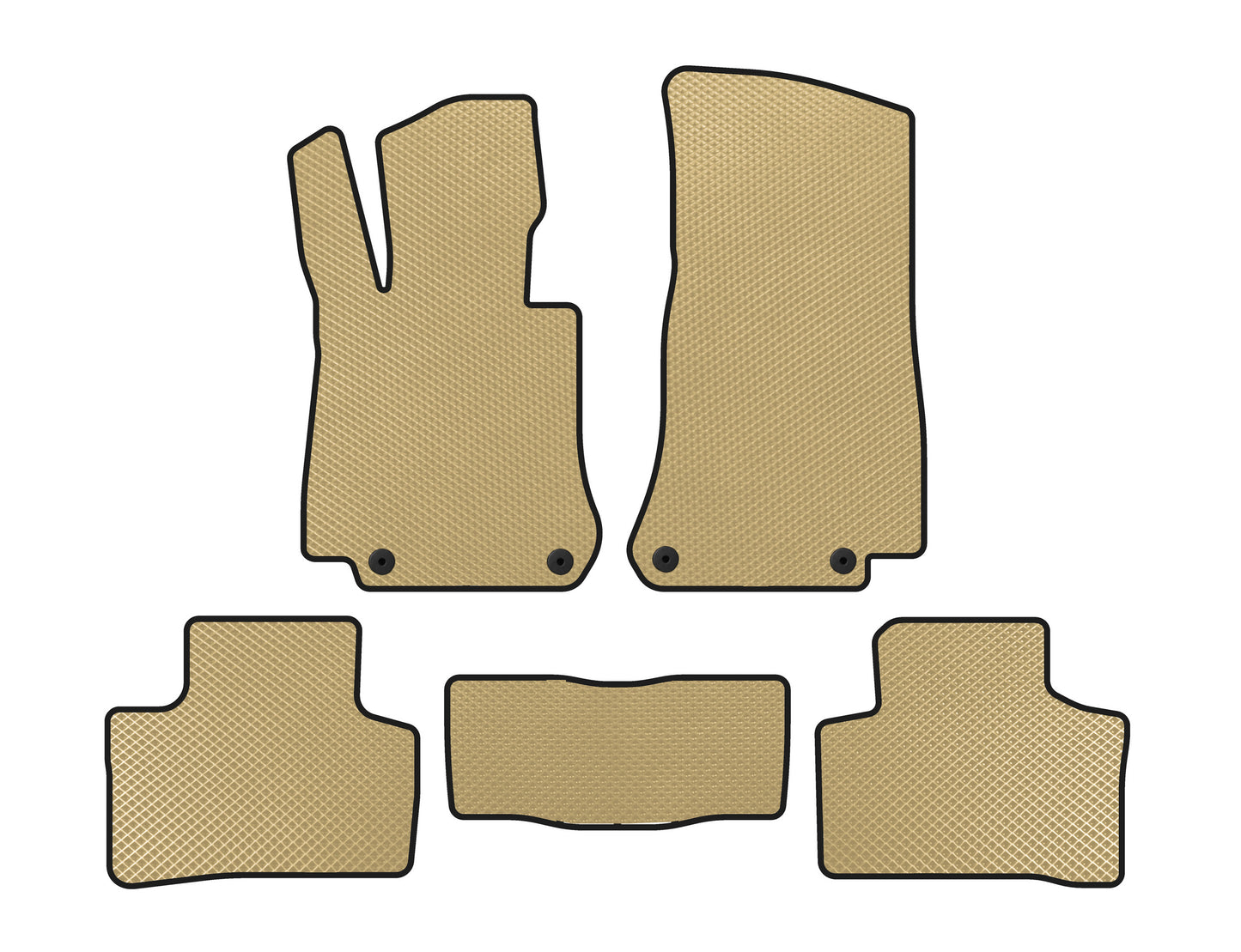 EVA Floor Mats (Beige) for Mercedes EQC 2019-2023 - image 1
