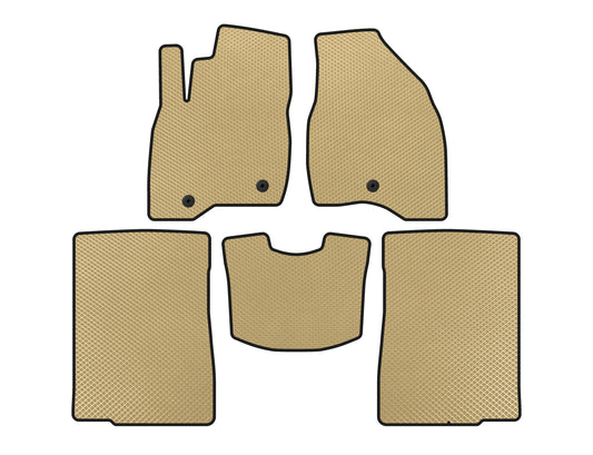 EVA Floor Mats (2015-2017, 2 Rows, 7-Seater, Beige) for Ford Explorer 2011-2019 - image 1