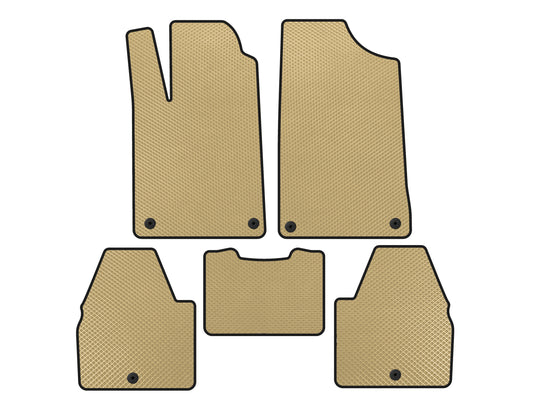 EVA Floor Mats (SD, Beige) for Peugeot 607 1999-2010 - image 1