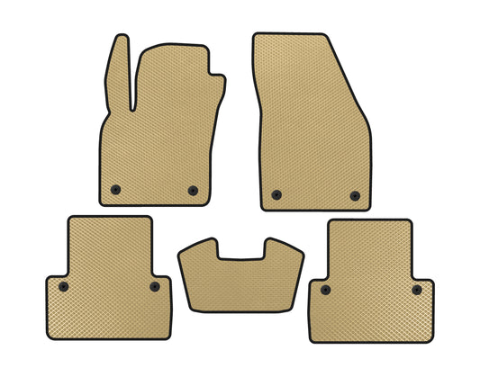 EVA Floor Mats (2007-2012, SW, Beige) for Volvo V50 2004-2012 - image 1