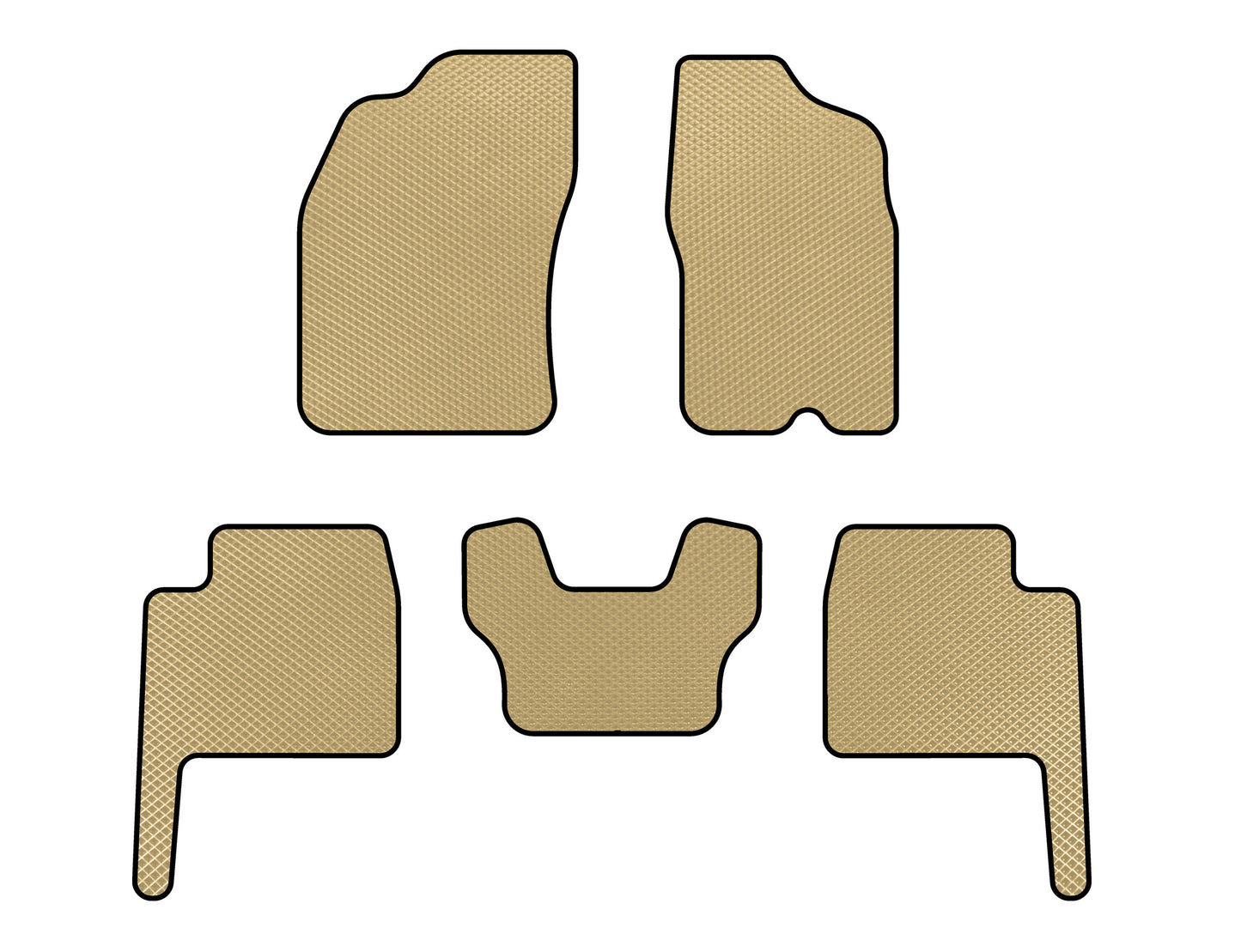 EVA Floor Mats (Beige) for Dodge Durango 2004-2009 - image 1