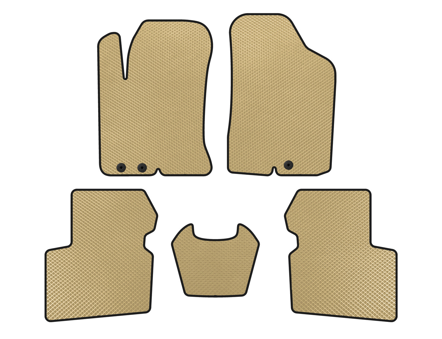 EVA mats (SD, Beige) for Kia Cerato 2 2010-2013 - image 1