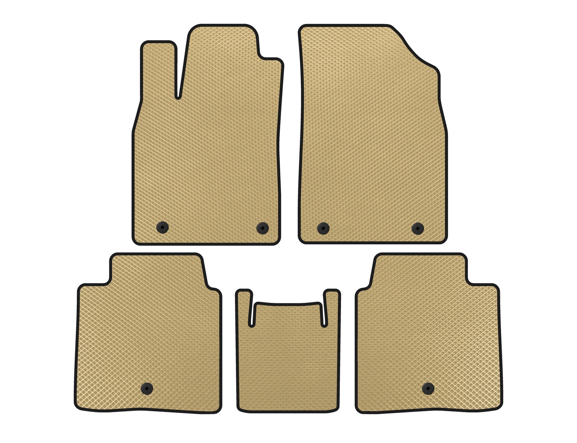EVA Floor Mats (SD, Hybrid, Beige) for Lexus ES 2012-2018 - image 1