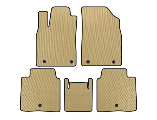 EVA Floor Mats (SD, Hybrid, Beige) for Lexus ES 2012-2018 - image 1