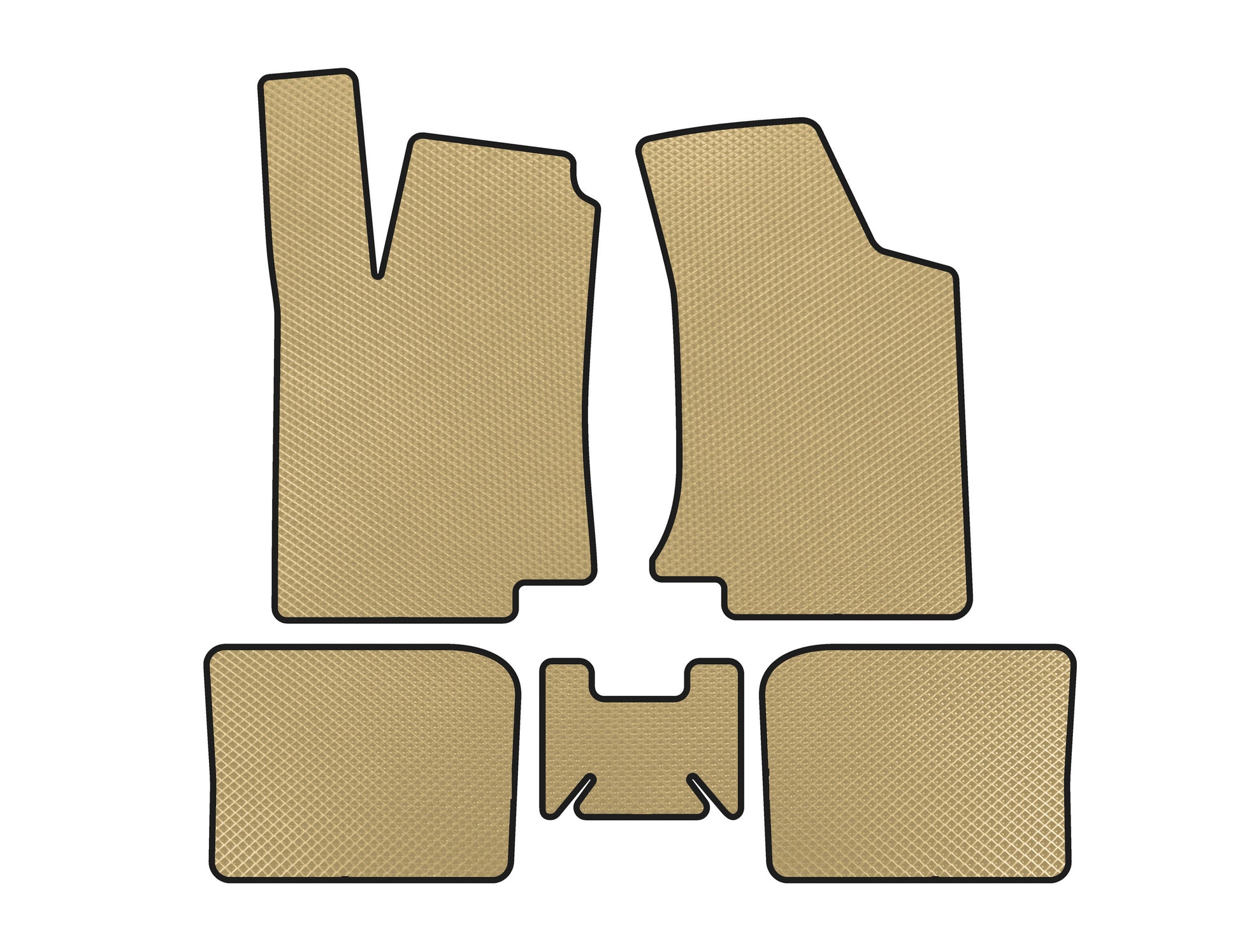 EVA Floor Mats (HB, 3-Door, Beige) for Volkswagen Golf 3 1991-2001 - image 1