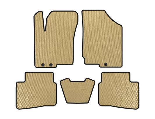 EVA Floor Mats (2008-2012, Beige) for Kia Forte 2008–2024 - image 1