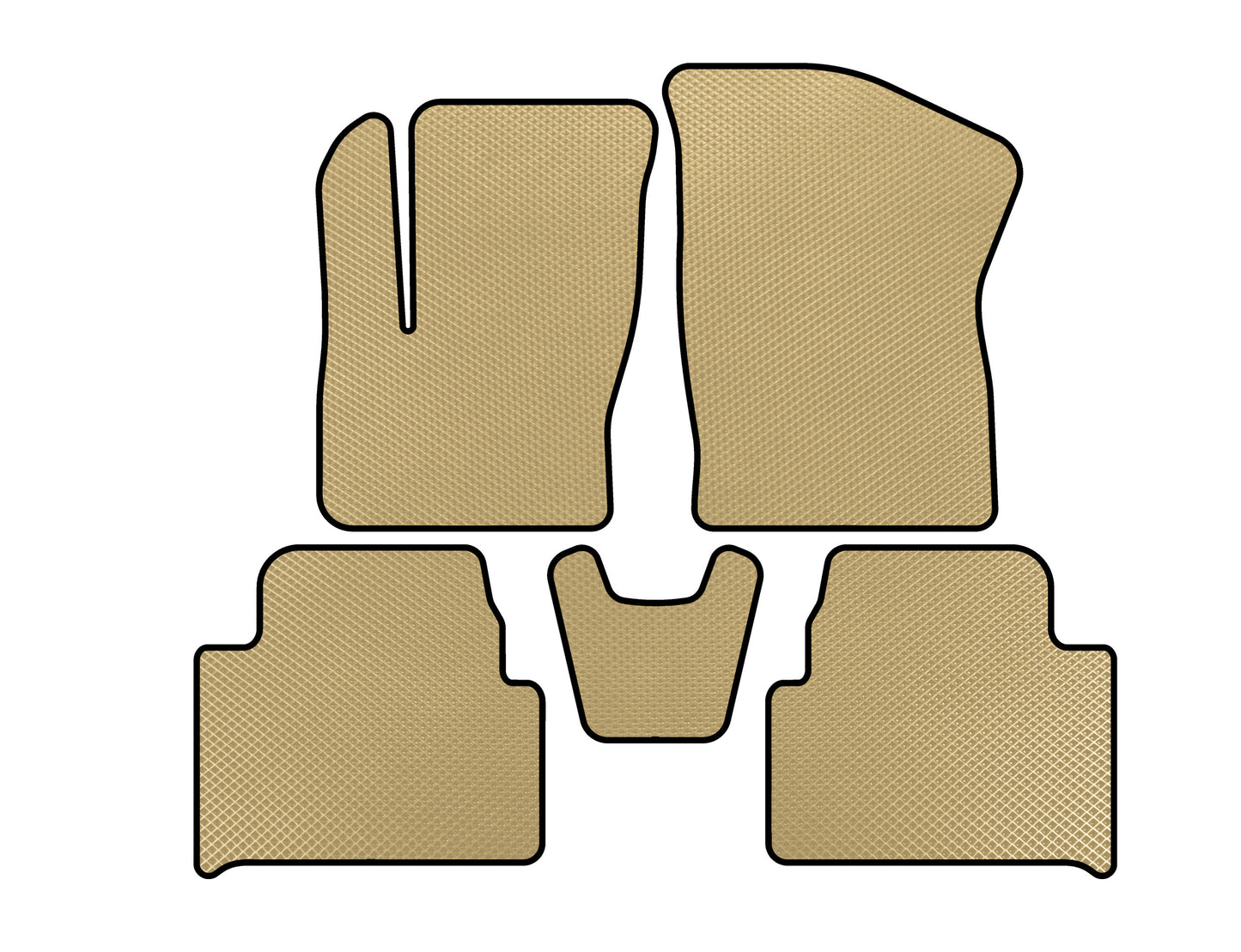EVA Floor Mats (Beige) for Ford C-Max 2004-2010 - image 1