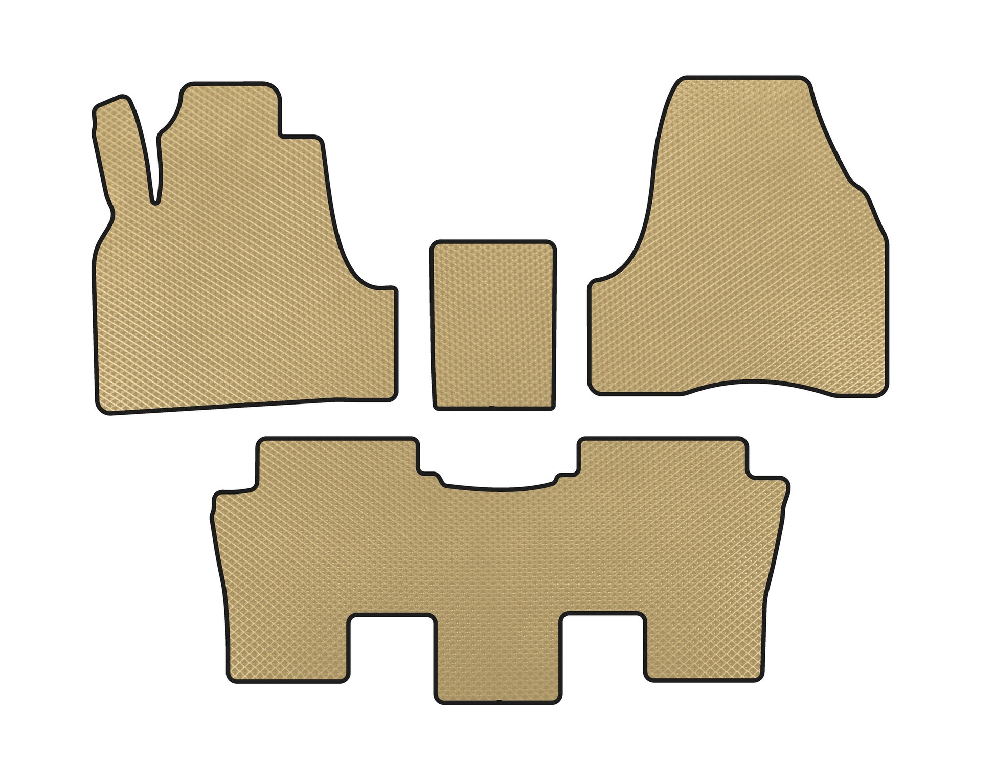 EVA Floor Mats (Beige) for Peugeot 807 2002-2014 - image 1
