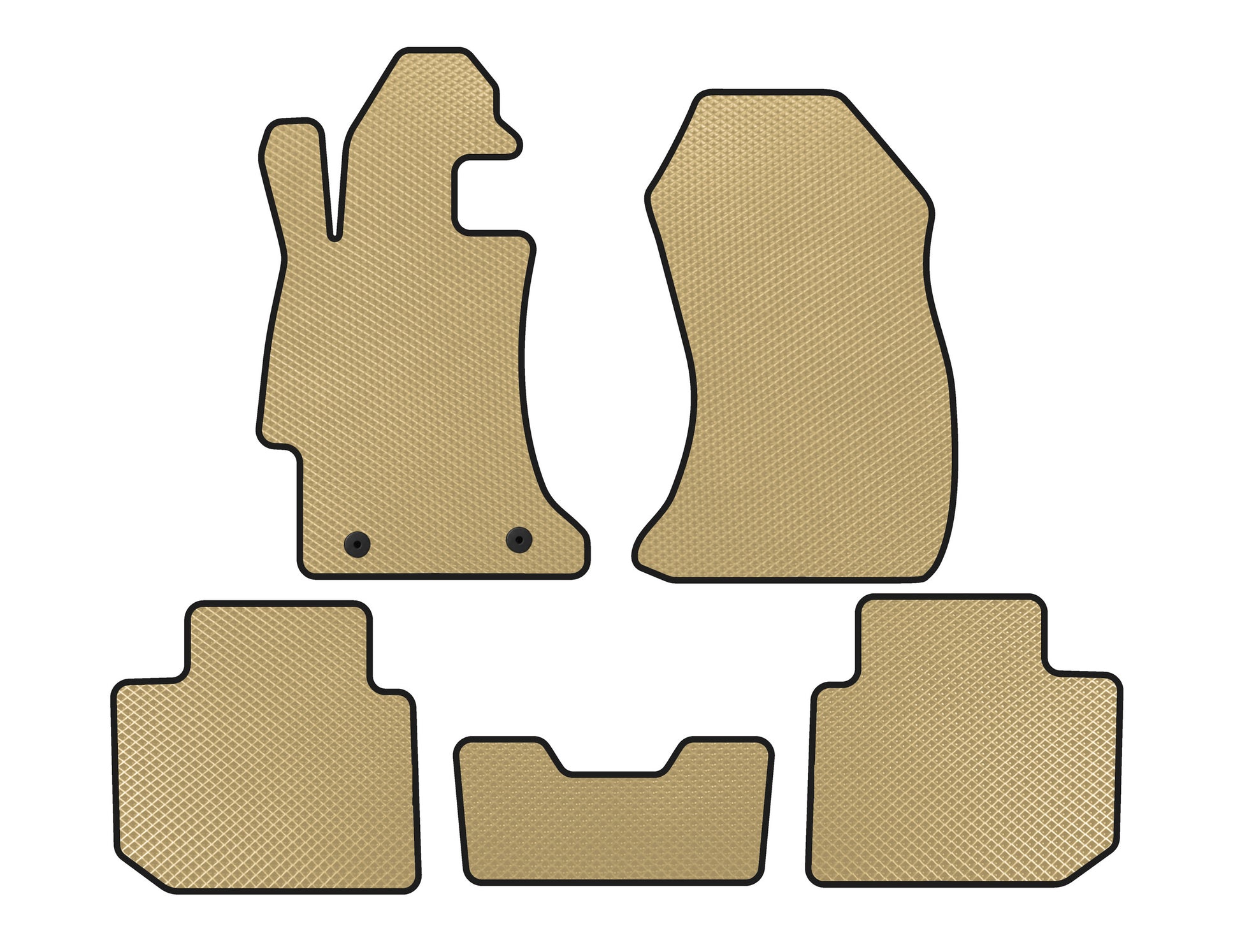 EVA Floor Mats (SD, Beige) for Subaru Impreza 2011-2016 - image 1