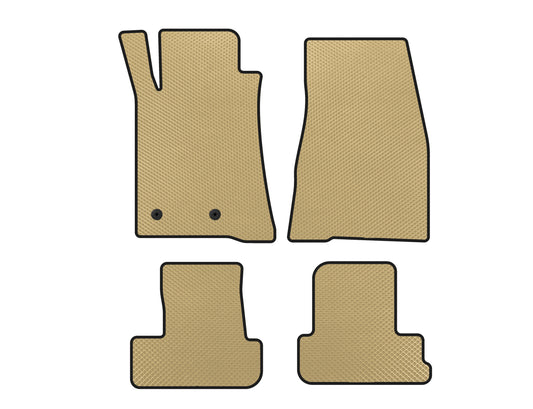 EVA Floor Mats (2009-2014, GT, Convertible, Beige) for Ford Mustang 2005-2014 - image 1