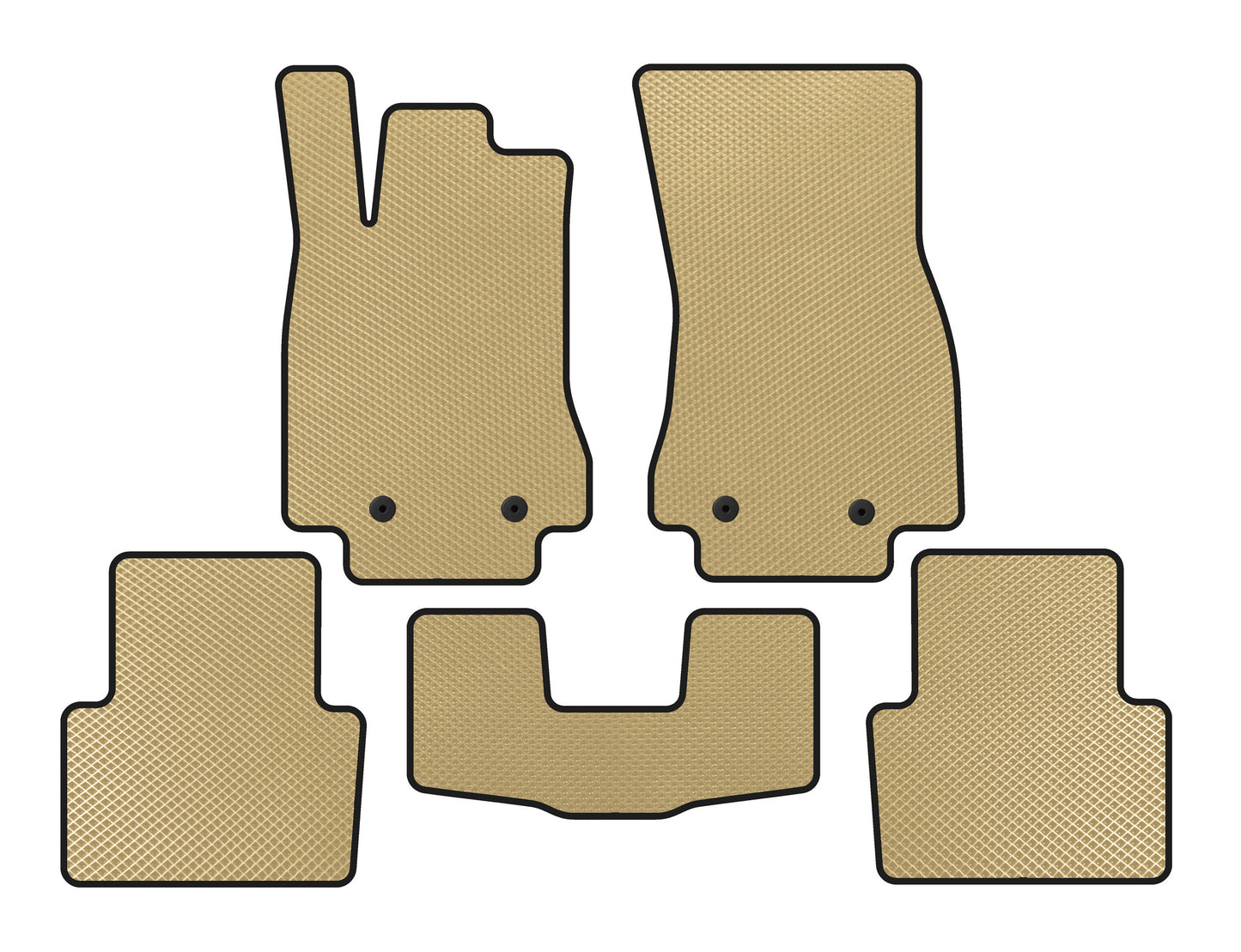 EVA Floor Mats (Beige) for Jaguar XF 2009-2016 - image 1