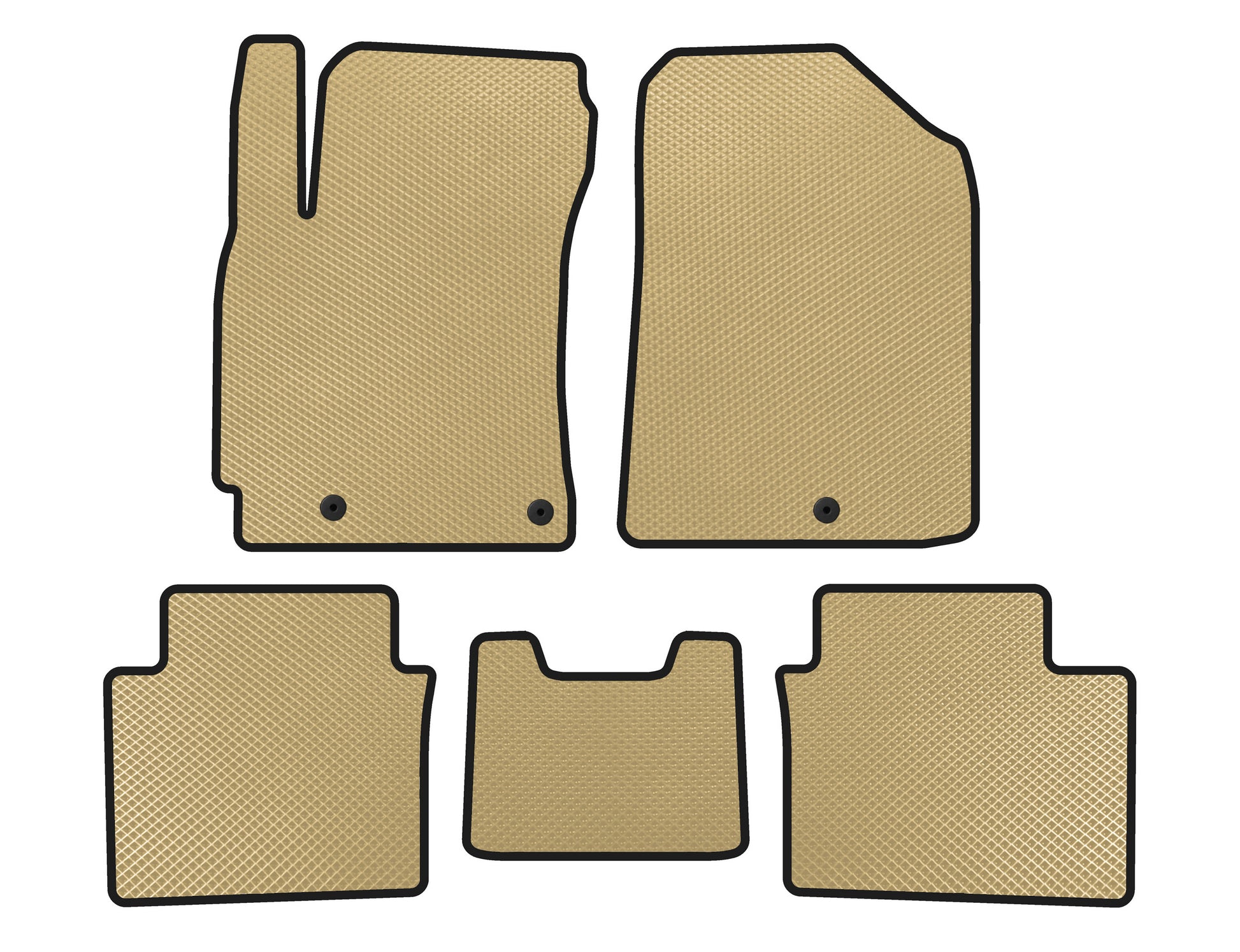 EVA Floor Mats (2018-2021, Beige) for Kia Forte 2008–2024 - image 1