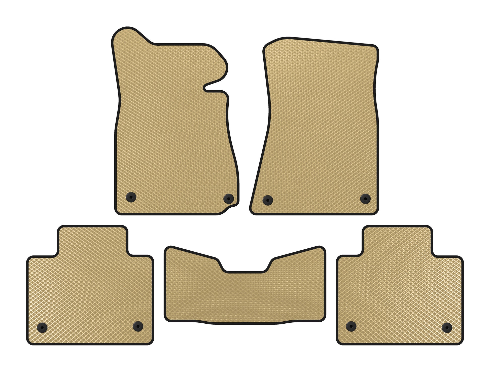EVA Floor Mats (2011-2015, SD, 2WD, Beige) for Lexus GS 2011-2020 - image 1