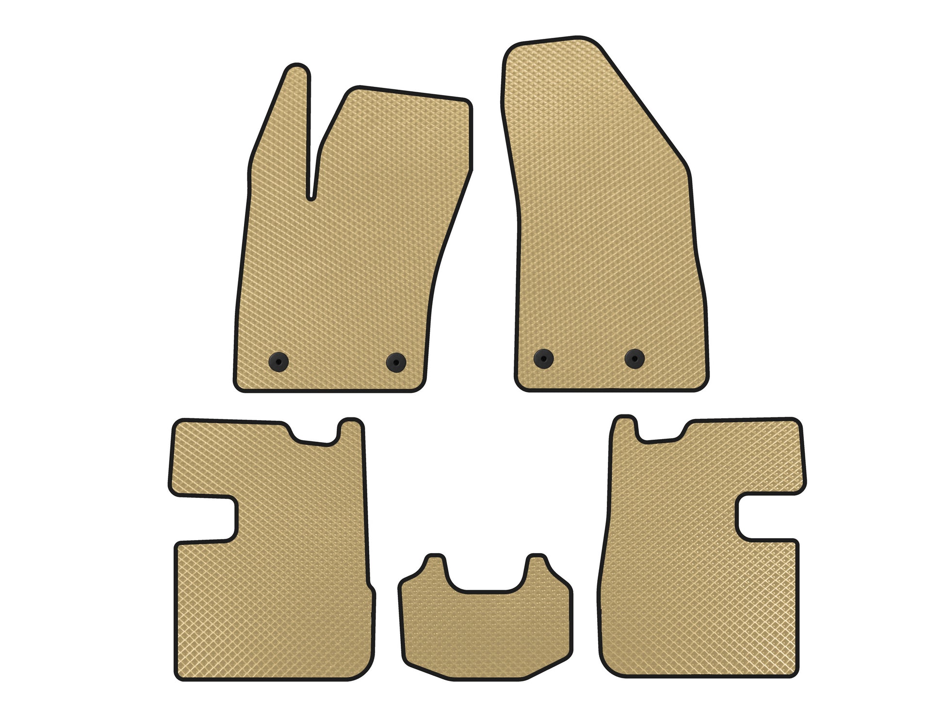 EVA Floor Mats (SD, Beige) for Fiat Tipo 2016- - image 1