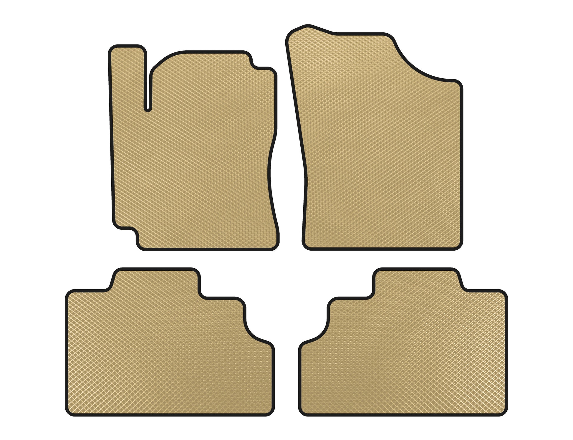 EVA Floor Mats (SD, Beige) for Geely CK-2 2008-2016 - image 1