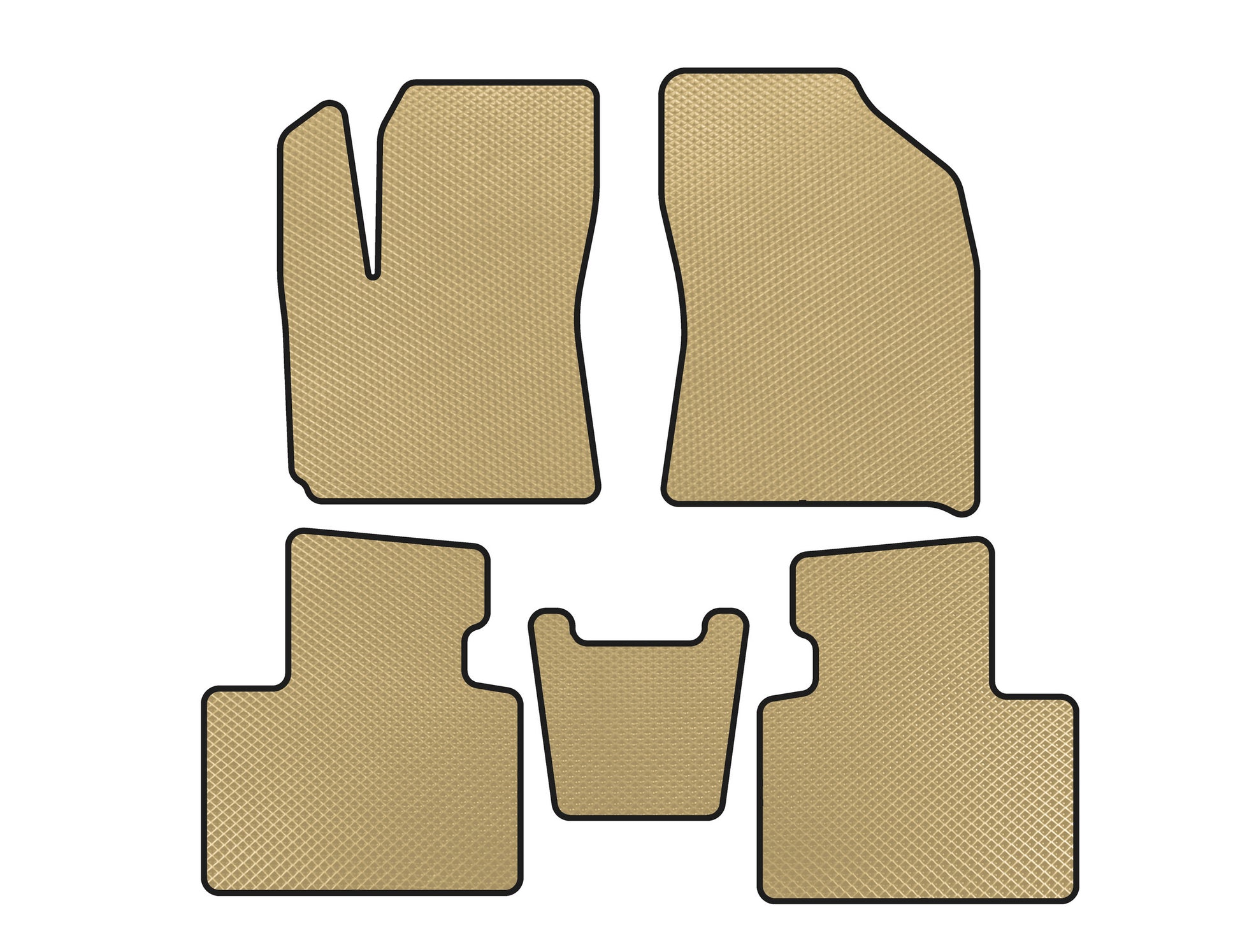EVA Floor Mats (Beige) for FAW X40 2016-2021 - image 1