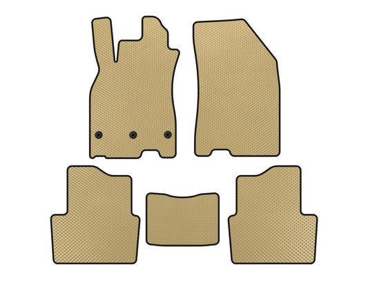 EVA Floor Mats (SD, Beige) for Renault Megane III 2009-2016 - image 1