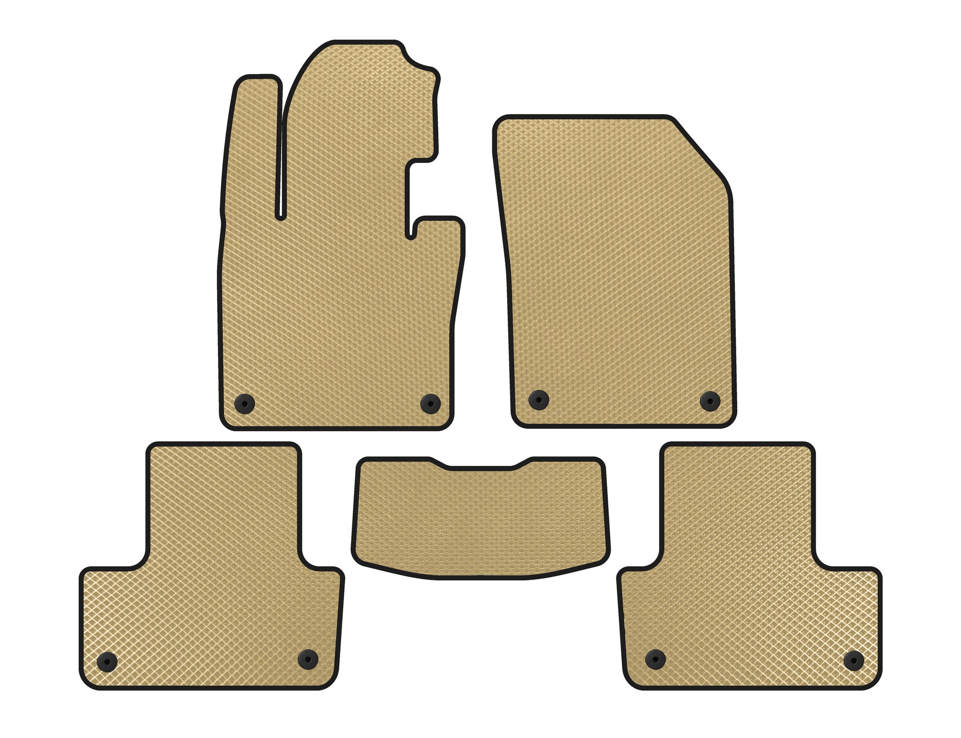 EVA Floor Mats (Beige) for Volvo XC60 2017- - image 1