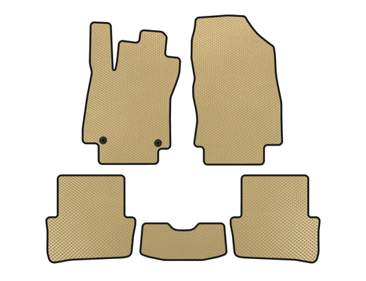 EVA Floor Mats (2012-2016, HB, 5-Door, Beige) for Renault Clio IV 2012-2019 - image 1