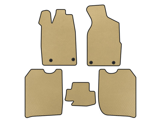 EVA floor mats (1982-1988, Sedan, Beige) for Audi 100 C3 1988-1991 - image 1