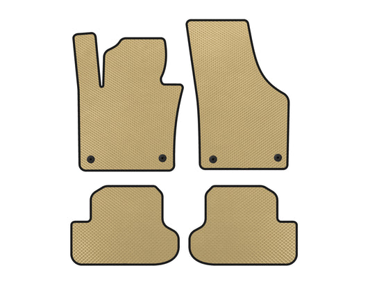 EVA Floor Mats (HB, Beige) for Volkswagen Beetle 2011-2015 - image 1