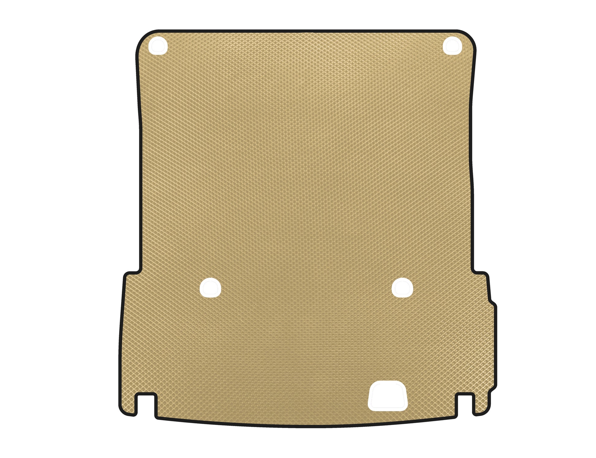 Trunk Mat (2012-2015, Beige) for Mercedes GL/GLS сlass X166 2012-2019 - image 1