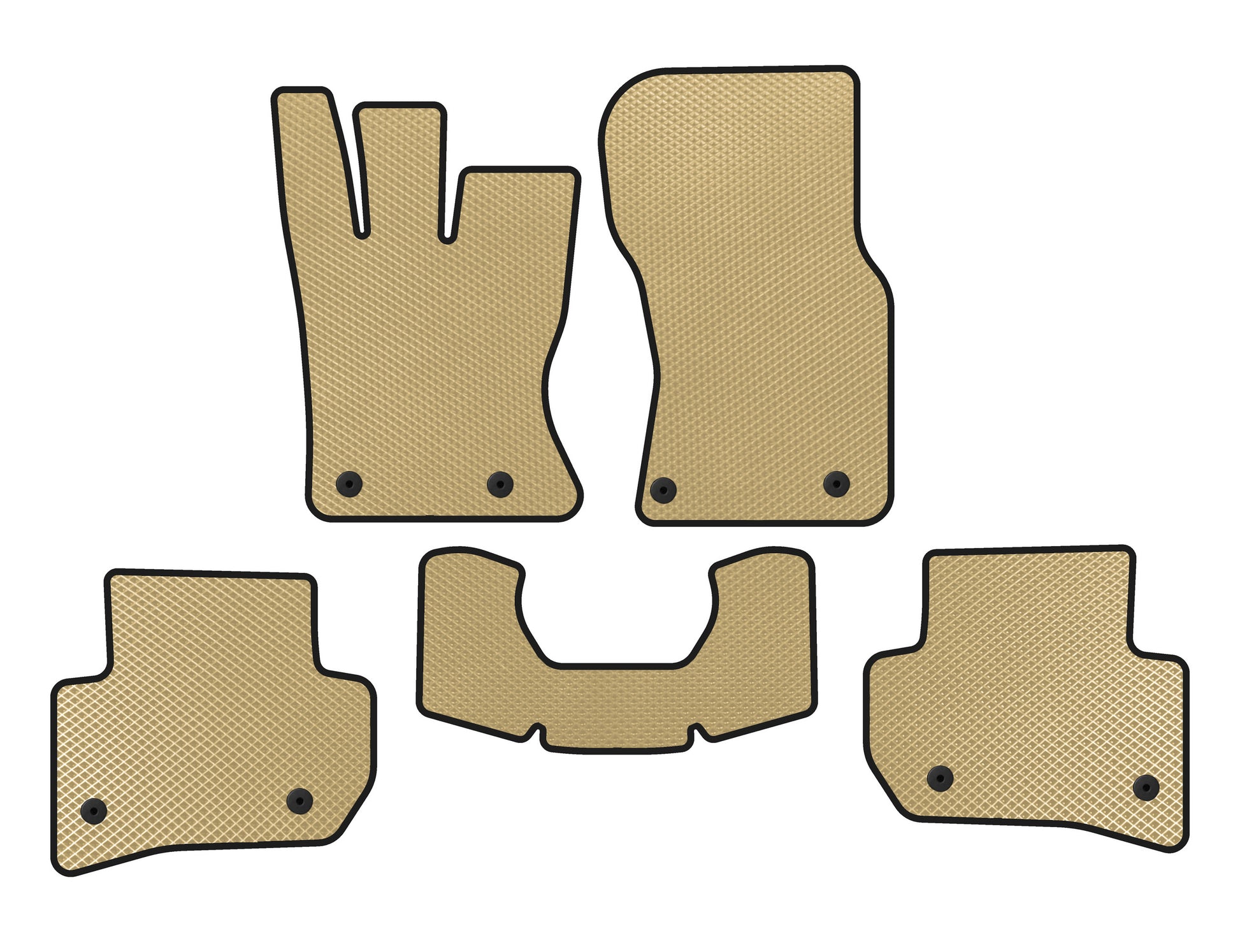 EVA Floor Mats (Beige) for Jaguar F-PACE 2016- - image 1