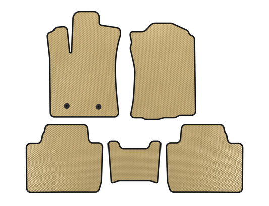 EVA Floor Mats (Beige) for Toyota Tacoma 2015- - image 1