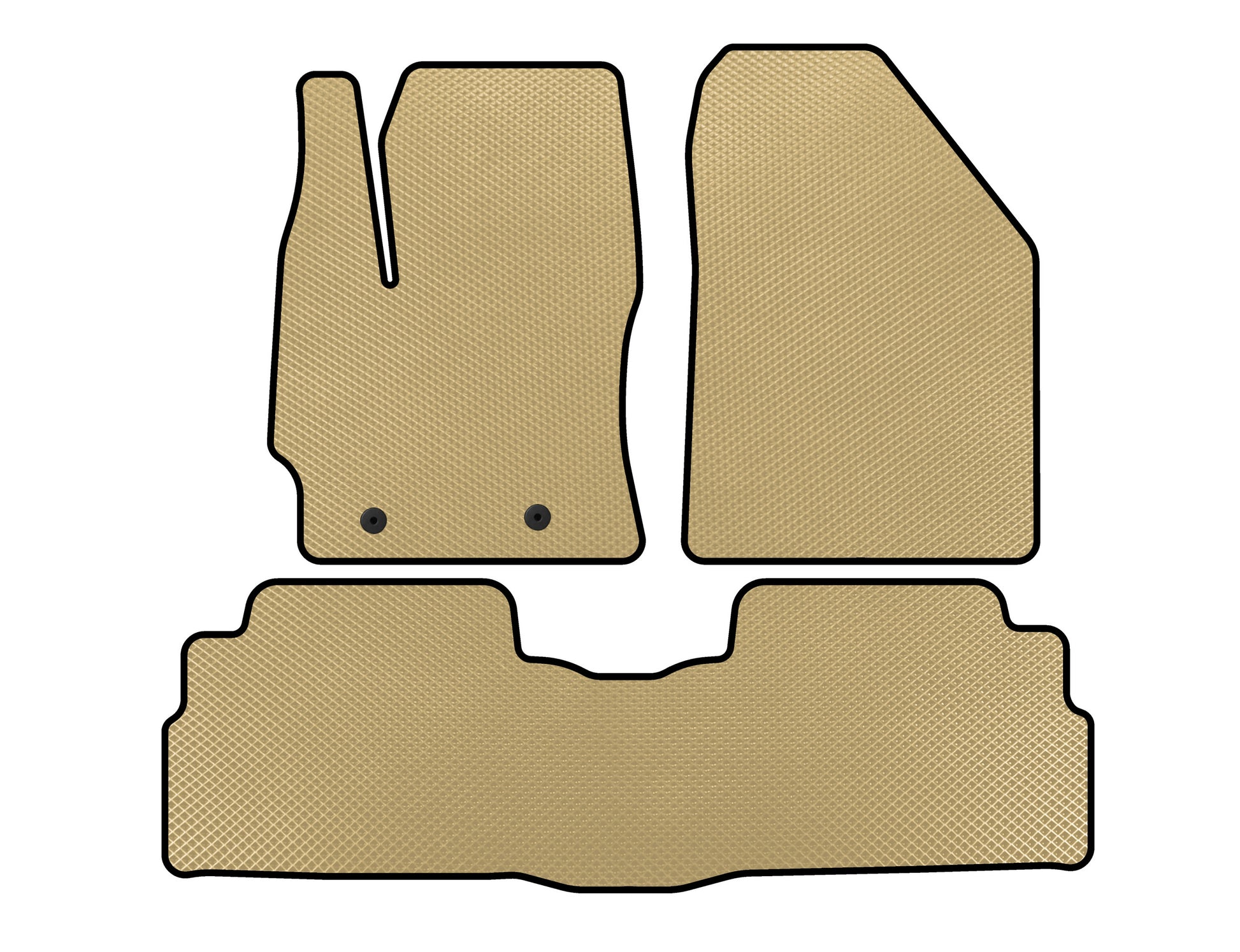 EVA Floor Mats (2 Rows, 7-Seater, Beige) for Toyota Verso 2009–2018 - image 1