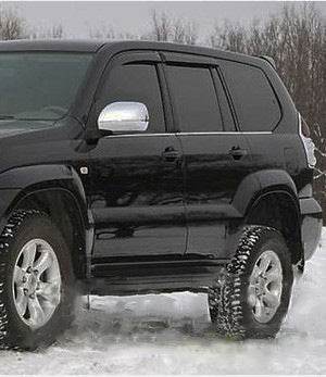 Deflectors (4-piece, HIC) for Toyota Land Cruiser Prado 120 - Reelken Auto