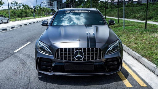 Body kit with full rear bumper (Black Mamba C63GT design) for Mercedes C-class W205 2014-2021 - Reelken Auto