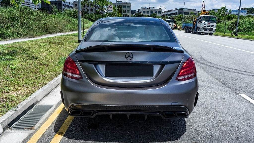 Body kit with full rear bumper (Black Mamba C63GT design) for Mercedes C-class W205 2014-2021 - Reelken Auto