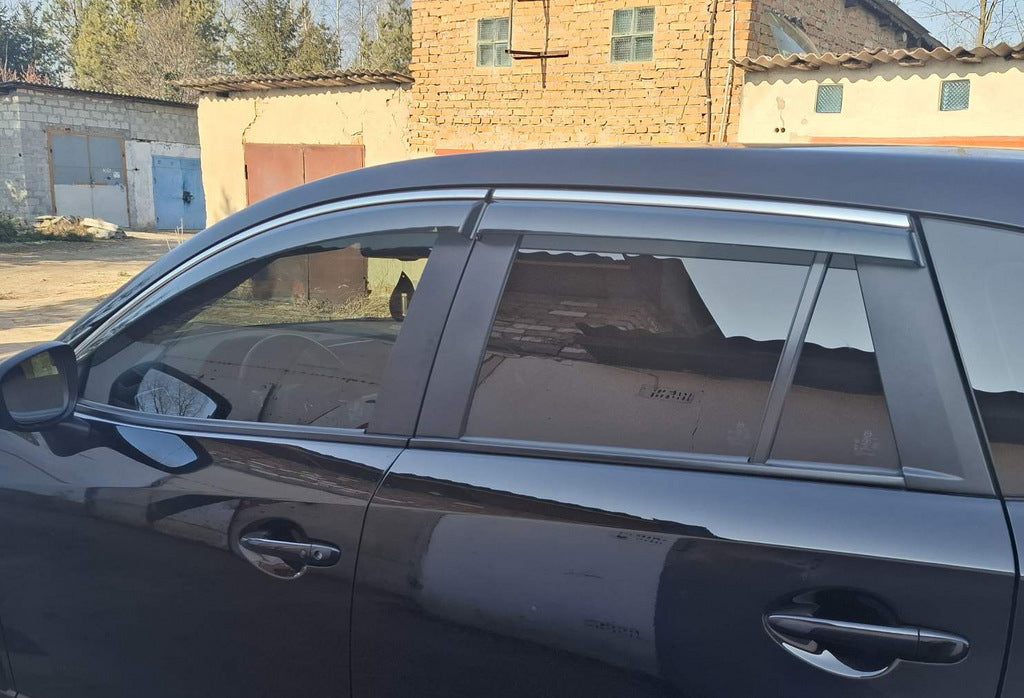 Window Deflectors with Chrome Trim Niken Luxury (4 pcs) for Mazda CX-5 2012-2017 - image 4
