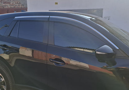 Window Deflectors with Chrome Trim Niken Luxury (4 pcs) for Mazda CX-5 2012-2017 - image 3