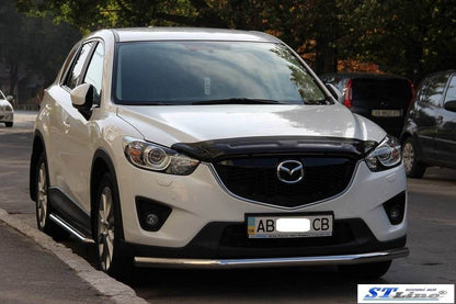 Front protection ST008 (stainless) for Mazda CX-3 2015↗ - Reelken Auto