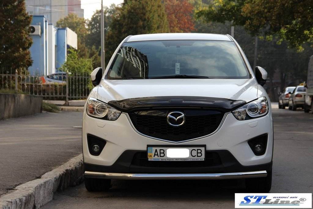 Front protection ST008 (stainless) for Mazda CX-3 2015↗ - Reelken Auto