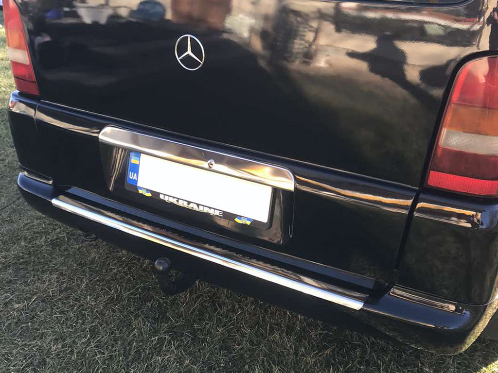 Rear bumper protector (Carmos V1, stainless steel) for Mercedes Vito W638 1996-2003 - image 2