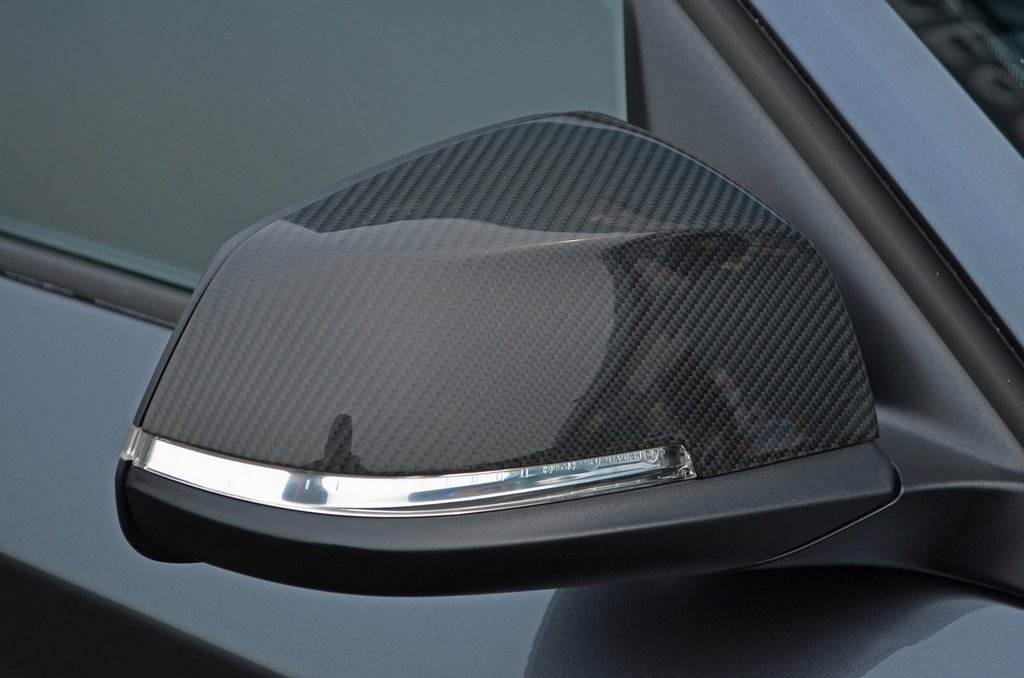 Covers for mirrors (2 pcs, natural carbon) for BMW 1 series F20/21 2011-2019 - Reelken Auto