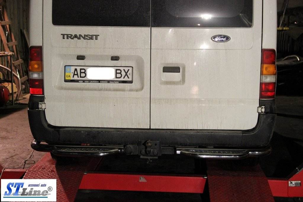 Back protection tripping AK-Special (stainless steel.) for Ford Transit 2000-2014 - Reelken Auto