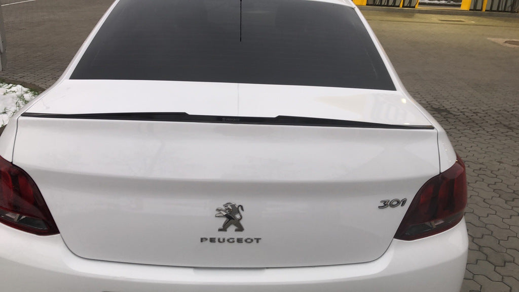 Lip Spoiler (Sunplex, black) (118.5cm x 5.5cm) for Peugeot 301 2012- - image 5