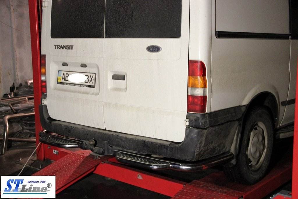 Back protection tripping AK-Special (stainless steel.) for Ford Transit 2000-2014 - Reelken Auto