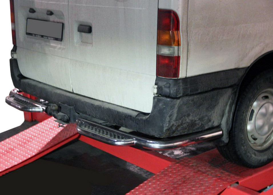 Rear protection step AK-Special (stainless steel) for Ford Transit 2000-2014 - image 1