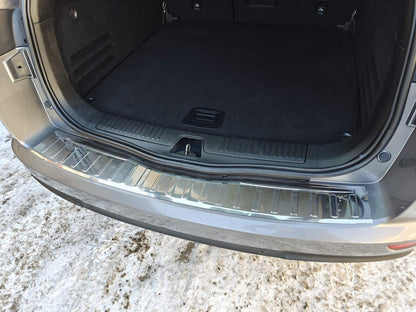 Rear bumper protector Carmos (SW, stainless steel) for Renault Talisman 2015-2022 - image 2