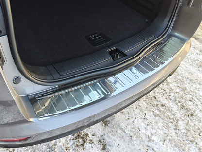 Rear bumper protector Carmos (SW, stainless steel) for Renault Talisman 2015-2022 - image 3