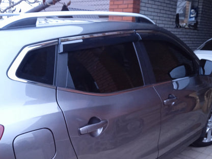 Window Deflectors with Chrome Trim Niken Luxury (4 pcs) for Nissan Qashqai 2014-2021 - image 5
