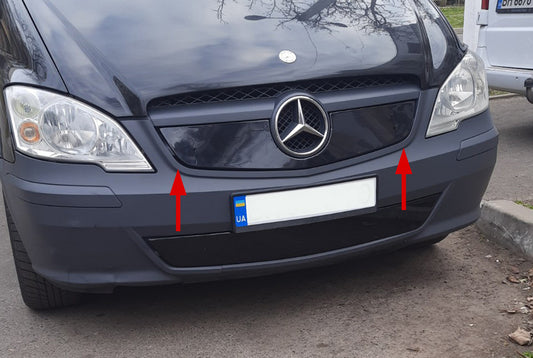 Winter cover on the grille V1 (2010-2015) for Mercedes Vito W639 2004-2014 - image 1