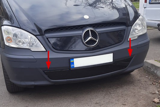 Winter cover on the bumper (2010-2015) for Mercedes Vito W639 2004-2014 - image 1