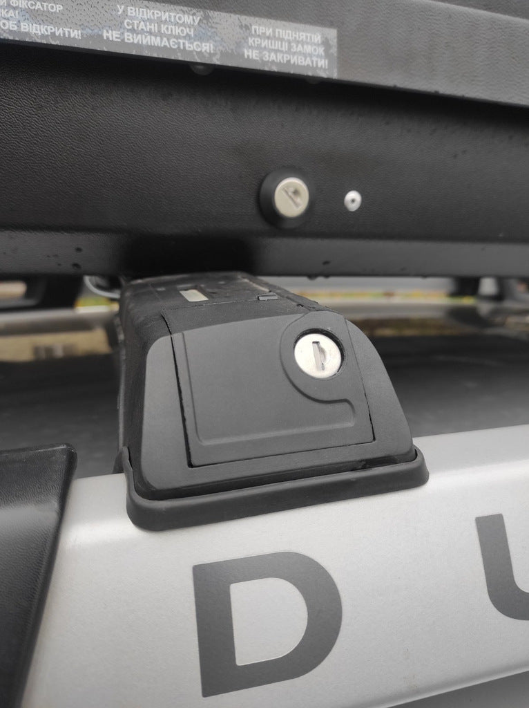 Lockable roof bars for roof rails Skybar V1 (2014-2018, 2 pcs) for Dacia Duster 2008-2018 - image 7